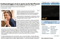 Il Corriere delle Alpi “Cortinametraggio al via in giuria anche Neri Parenti”