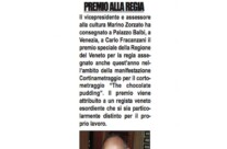 Cronaca del Veneto “Cortinametraggio, premio alla regia”